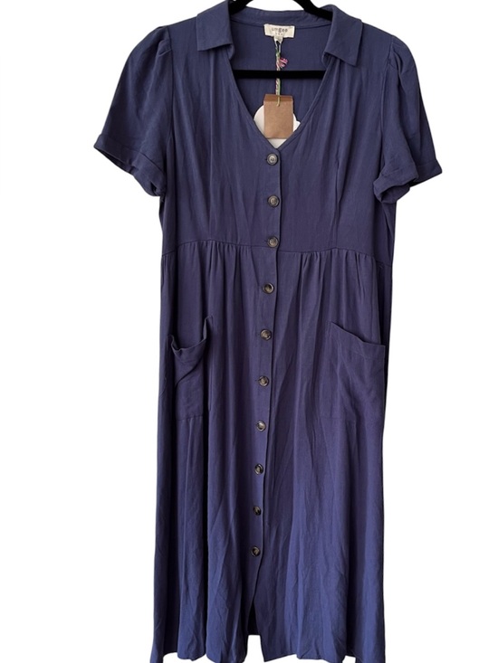 Umgee Dresses & Skirts - UMGEE Blue Button-Front Midi / Maxi Dress Size Small NWT